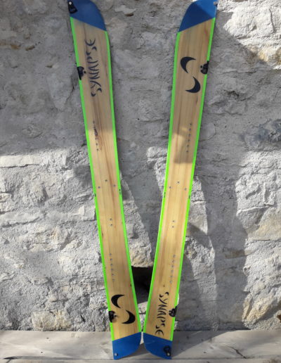 splitboard bleu noyau transparent 2